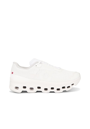 On Cloudmonster Void in White - White. Size 10.5 (also in 10, 11, 11.5, 12, 12.5, 13, 8, 8.5, 9, 9.5).