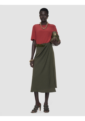 Tanger Jacquard Silk Skirt - Regular / 32