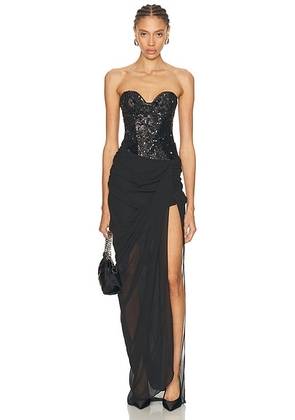 LPA Avella Gown in Black - Black. Size M (also in S, XL, XS, XXS).