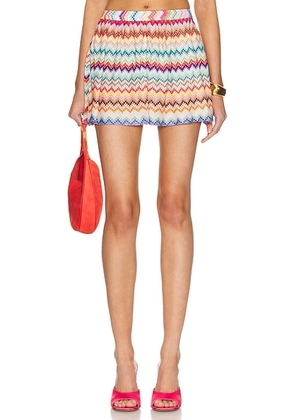 Missoni Short in Multicolor With Light Base - Blue,Pink. Size 38 (also in 36, 40, 42).