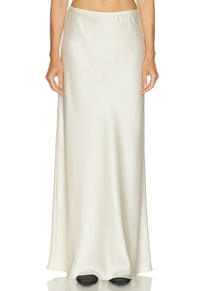 LESET Barb Bias Skirt in Creme - Ivory. Size M (also in L, S).