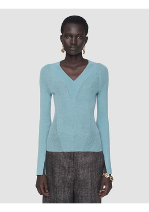 Harti Linen Blend Knit Top - L