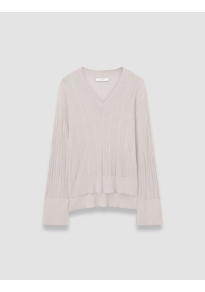 Jardin Silk Cotton Rib Jumper - M