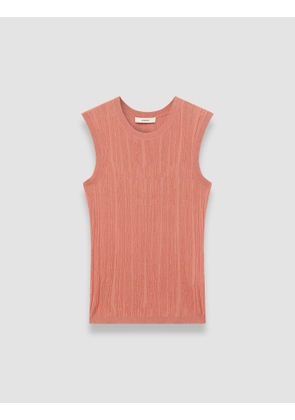 Calife Silk Cotton Rib Vest - XS