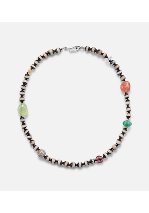 Ileana Makri Globetrotter beaded necklace with gemstones
