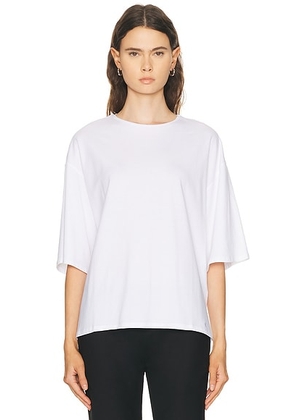 Loulou de Saison Osis Boxy Tee in White - White. Size M (also in L, S, XS).