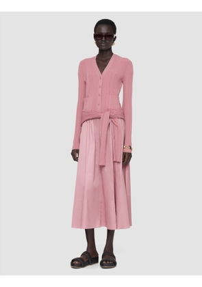 Sinai Plissé Knit Cardigan - L