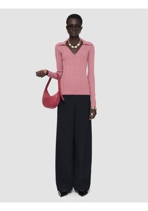 Chelia Plissé Knit Top - L