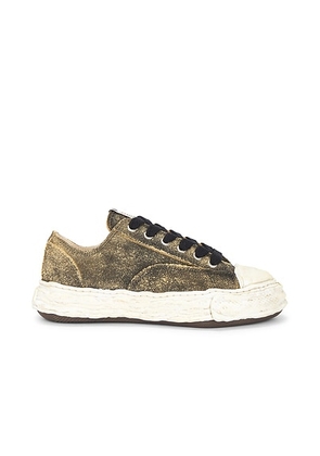 Maison MIHARA YASUHIRO Peterson 23Original Sole Vintage Suede Low Top Sneaker in Black - Brown. Size 42 (also in 41, 43, 44, 45, 46).
