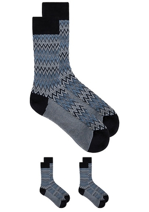Missoni Socks in Multi - Blue. Size M (also in ).