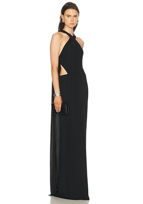 The New Arrivals by Ilkyaz Ozel Yoko Gown in Jet - Black. Size 38 (also in 40).