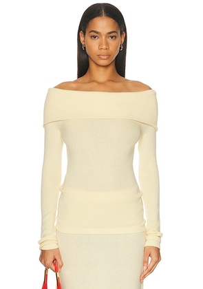 Lisa Yang Claudina Top in Limone - Lemon. Size 2 (also in ).