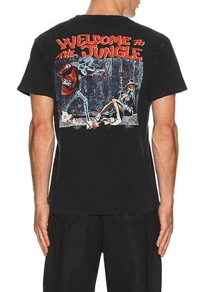 Madeworn Guns N Roses T-Shirt in Coal - Black. Size S (also in L, M, XL/1X, XXL/2X).