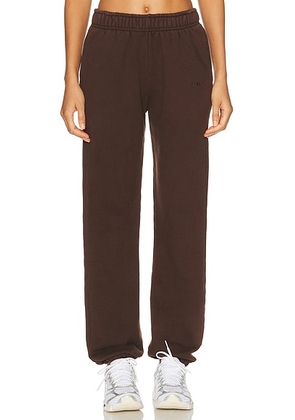 LDMA All Day Jogger in Coffee - Chocolate. Size XS (also in M, L).