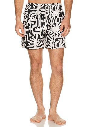 OAS Loefy Swim Shorts in Black - Black. Size M (also in S, L).