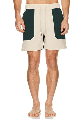 OAS Rex Swim Shorts in Dark Green - Green. Size M (also in S).