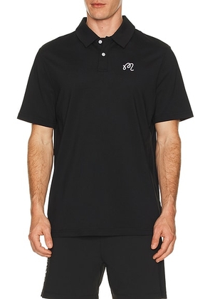 Malbon Golf Fairway Polo in Black - Black. Size M (also in L, S, XL/1X).