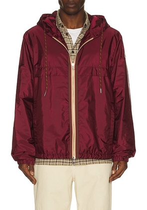 Moncler Nidge Jacket in Goth Red - Burgundy. Size 1 (also in 2, 3, 4).