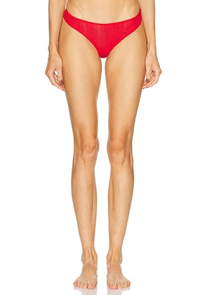 Negative Underwear Whipped Dipped Thong in Cerise - Red. Size M (also in L, S, XL/1X, XS).
