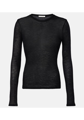 The Row Iverness knitted cashmere top