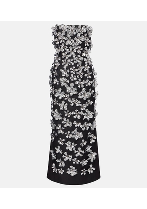 Emilia Wickstead Leilani embellished strapless gown
