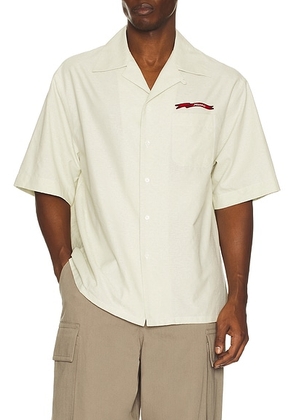 Marni Bowling Shirt in Everest - Cream. Size 50 (also in 46, 48).
