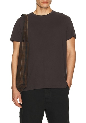 NILI LOTAN Bradley Tee in Slate - Slate. Size S (also in M, XL/1X).