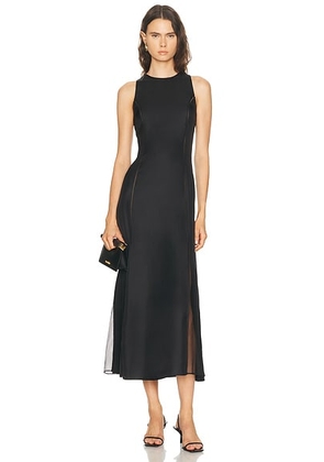 Loulou de Saison Iraka Maxi Dress in Black - Black. Size L (also in S).