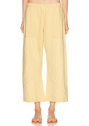 LESET Jamie Carpenter Pant in Butter - Lemon. Size L (also in XS, S, M).
