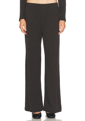 LESET Nando Lounge Pant in Chocolate Melange - Chocolate. Size L (also in M).