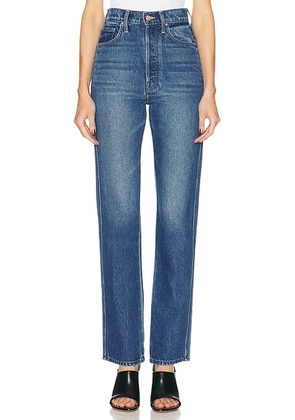 MOTHER The Tippy Top Utensil Sneak Jeans in On Tap - Blue. Size 23 (also in 29).