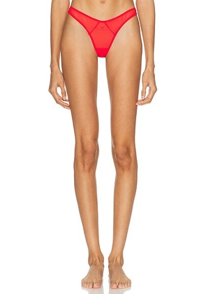 Kiki de Montparnasse Brienne Thong in Red - Red. Size M (also in XS, S, L).