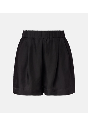 Asceno Zurich silk twill shorts