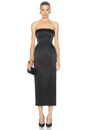 NICHOLAS Kasia Strapless Layered Bustier Dress in Black - Black. Size 2 (also in 8).
