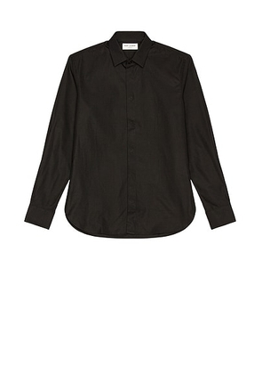 Saint Laurent Classic Yves Shirt in Black - Black. Size 38 (also in 37).