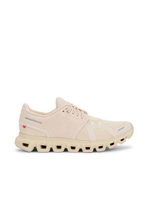 On Cloud 6 Sneaker in Sand - Nude. Size 5 (also in 10, 5.5, 6, 6.5, 7, 7.5, 8, 8.5, 9, 9.5).