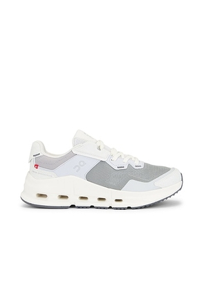 On Cloudnova Rift Sneaker in Alloy & Glacier - Lavender. Size 5 (also in 10, 5.5, 6, 6.5, 7, 7.5, 8, 8.5, 9, 9.5).