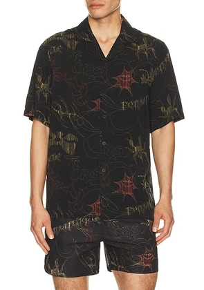 OAS Romantique Rocco Shirt in Black - Black. Size L (also in M, S, XL/1X).