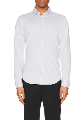 Theory Sylvain Structure Knit Shirt in Olympic - Baby Blue. Size M (also in L, XL, XXL).