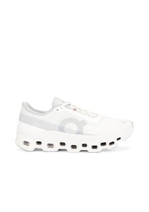 On Cloudmonster 1 Sneaker in White - White. Size 5 (also in 10, 5.5, 6, 6.5, 7, 7.5, 8, 8.5, 9, 9.5).