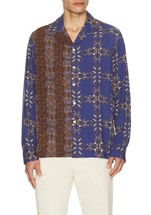 OAS Katla Brillo Shirt in Blue - Blue. Size M (also in L, S, XL/1X).