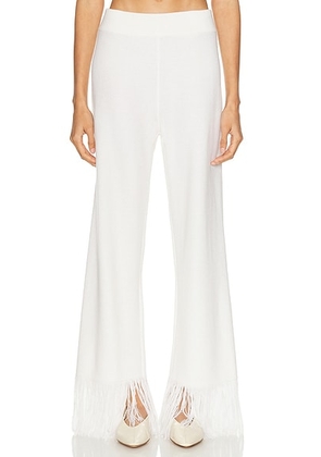 Lisa Yang Kiera Trouser in Cream - Cream. Size 1 (also in 0, 2).
