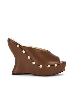 Magda Butrym Wedge Sandal in Brown - Brown. Size 38 (also in 39, 41).