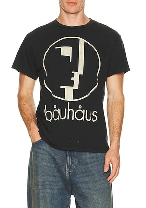 Madeworn Bauhaus 90's Crew Tee in Coal - Black. Size L (also in M, S, XL/1X, XXL/2X).