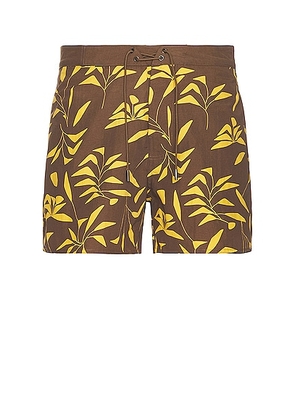 Saint Laurent Swim Shorts in Marron Orange - Brown. Size S (also in M, L, XL).
