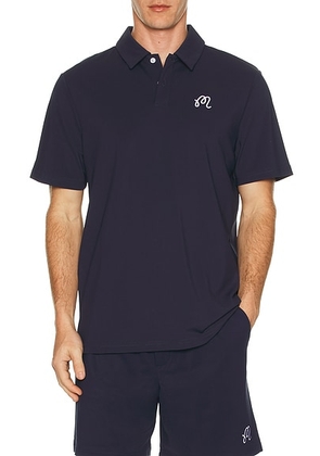 Malbon Golf Fairway Polo in Navy - Navy. Size L (also in S, M, XL/1X).