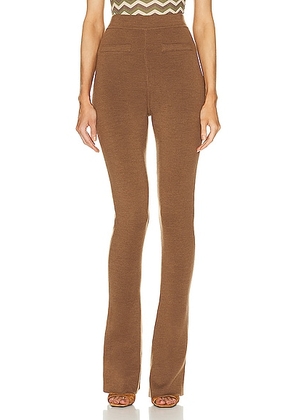 Saint Laurent Flare Legging in Chatain - Brown. Size M (also in L, S, XS).