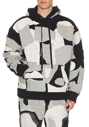 Who Decides War by Ev Bravado Atom Hooded Pullover in Coal - Grey. Size M (also in L, S, XL/1X, XXL/2X).