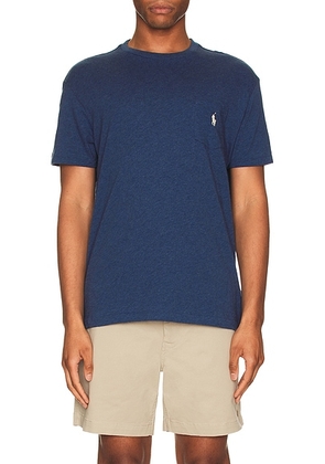 Polo Ralph Lauren Crewneck Pocket T-Shirt in Derby Blue Heather - Blue. Size S (also in M, XL/1X).