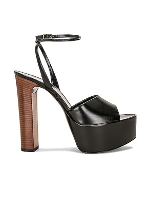 Saint Laurent Jodie Platform Sandal in Nero - Black. Size 39.5 (also in 39, 41).